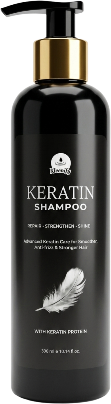 Kleenify Keratin Shampoo 300 ml bottle